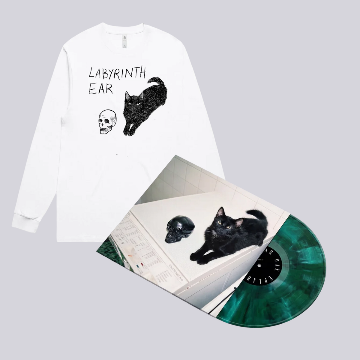 Pre-order bundle: Oak EP Vinyl + White Long-Sleeve Tee